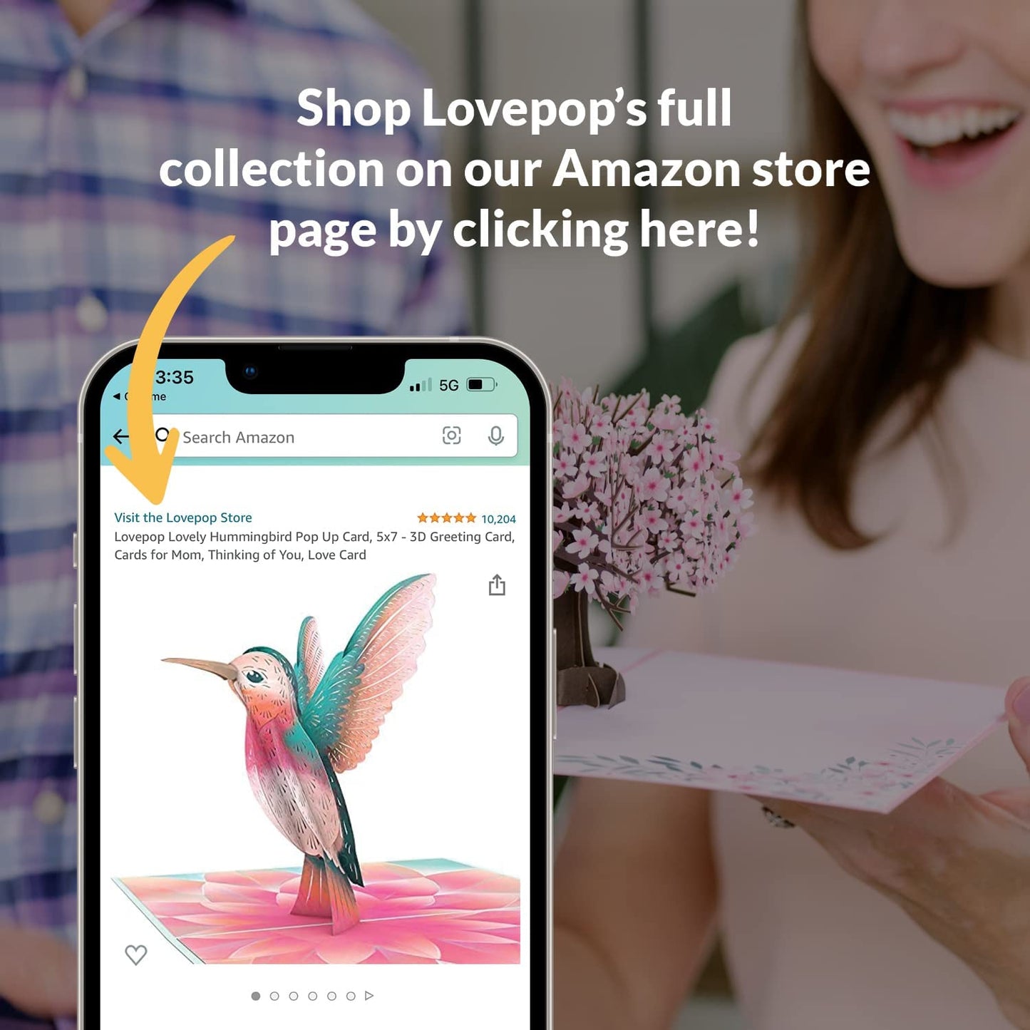 Christmas Pop-Up Card for Her and Him - 3D Holiday Greeting Cards for Boys, Girls, Men, Women - Stained Glass 5" X 7" Nativity Scene - Blank Note Card & Envelope Included