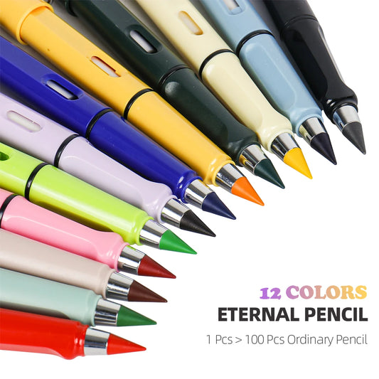 Eternal Pencil - Unlimited Writing No Ink Pen New Technology Pencils for Writing Art Sketch Stationery Kawaii Pen School Supplies