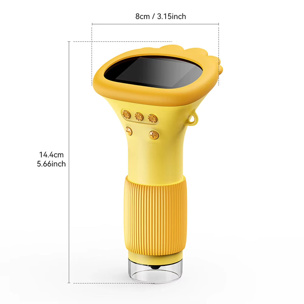 1000X Lab Digital Microscopes Equipment with 8 LED Light Electronic Magnifier Camera 2 Inch IPS Screen Mini Portable Microscopes